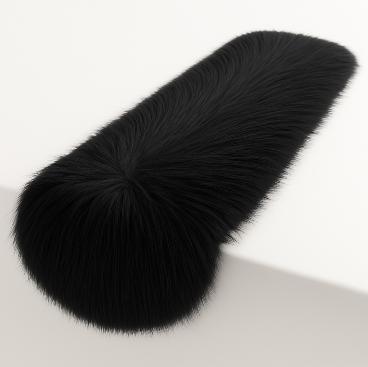 FabricLA Faux Fur Accent Cut with Rounded Edges for Holiday & Christmas Décor